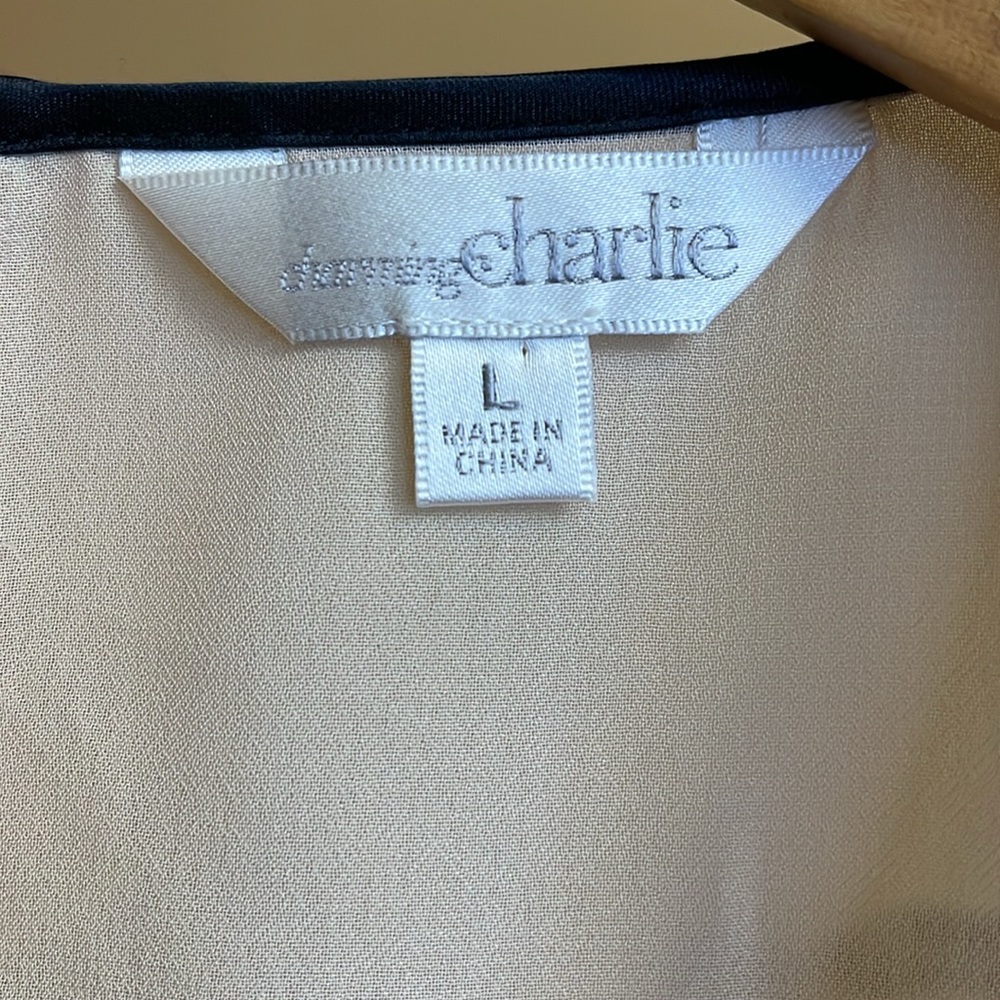 Charming Charlie Blush Pleated Sleeveless Blouse NWOT - Picture 7 of 11